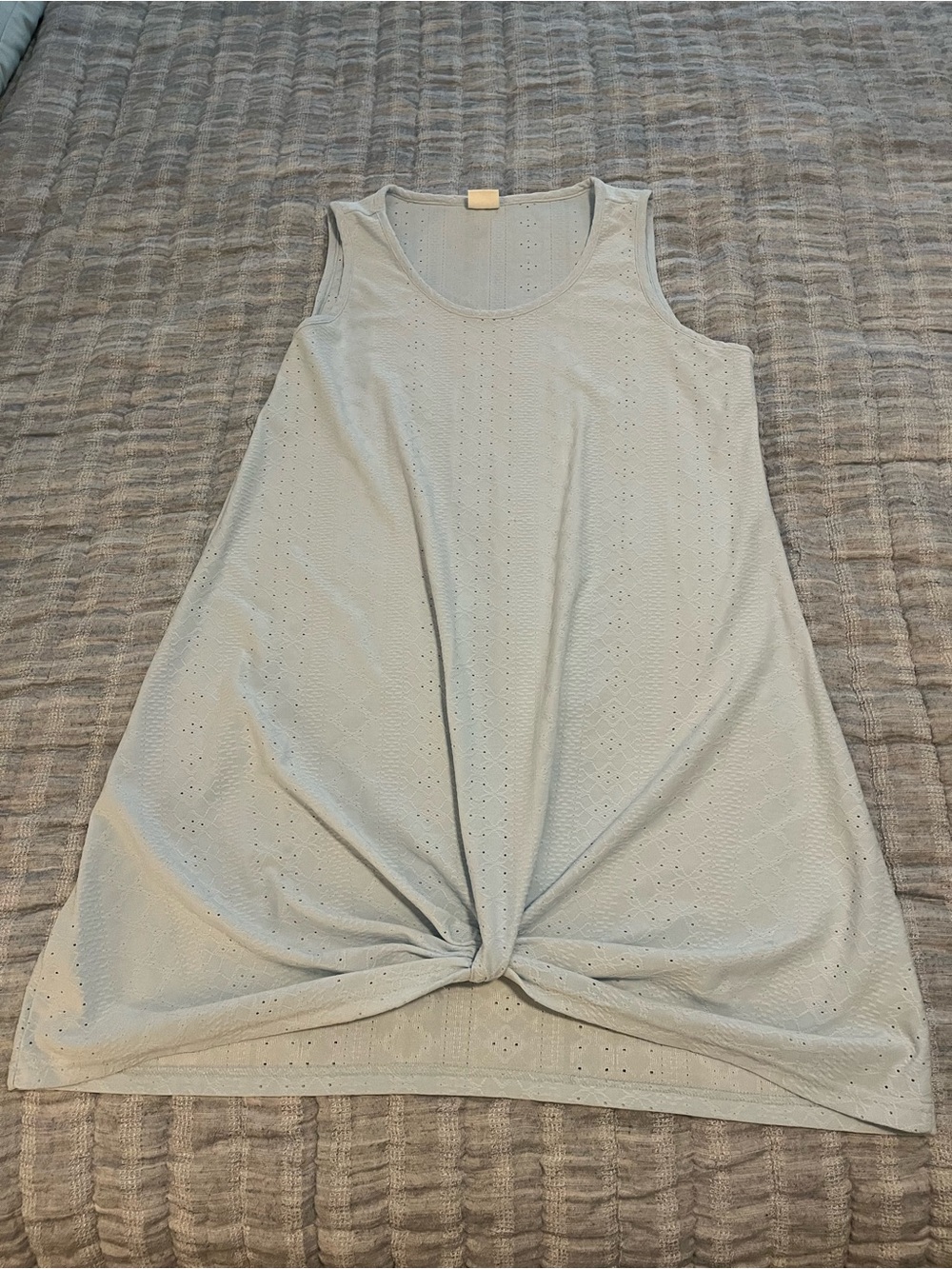 Light Blue Swimsuit Coverup with Front Knot